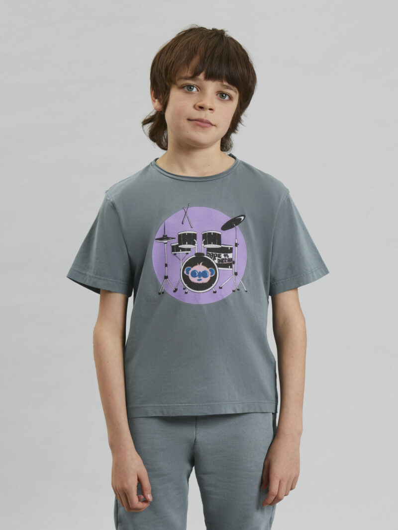Eli Dare to Dream Short Sleeve Tee in Grey - Childrens T Shirts Igm-3