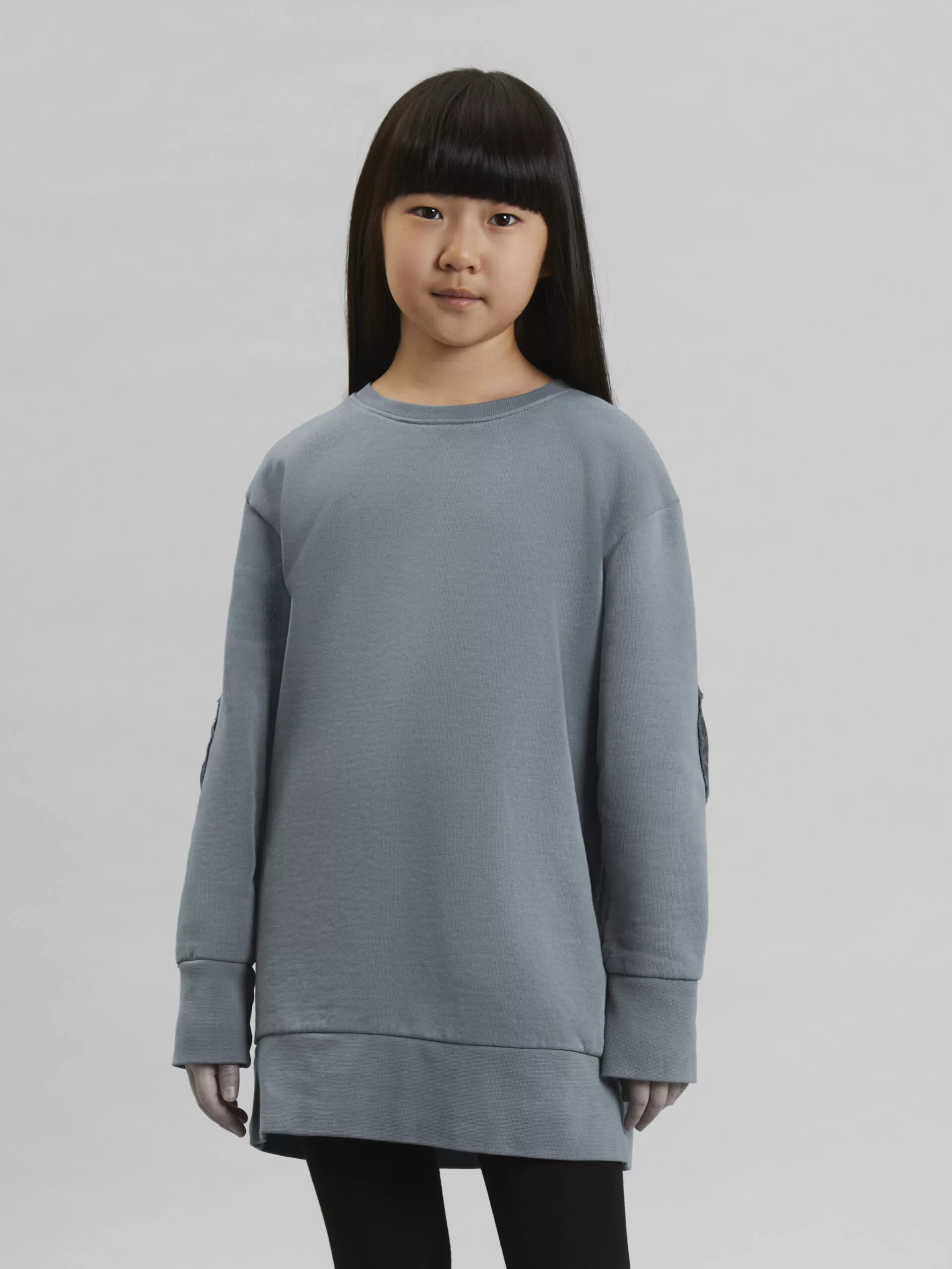 Anna Jersey Dress in Grey for Kids - Eli and Amalia