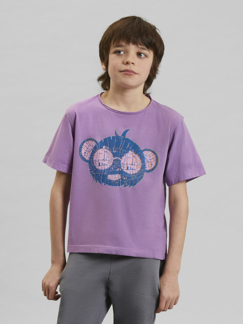 Eli Koala Short Sleeve Tee in Lilac - Childrens T Shirts Igm-8