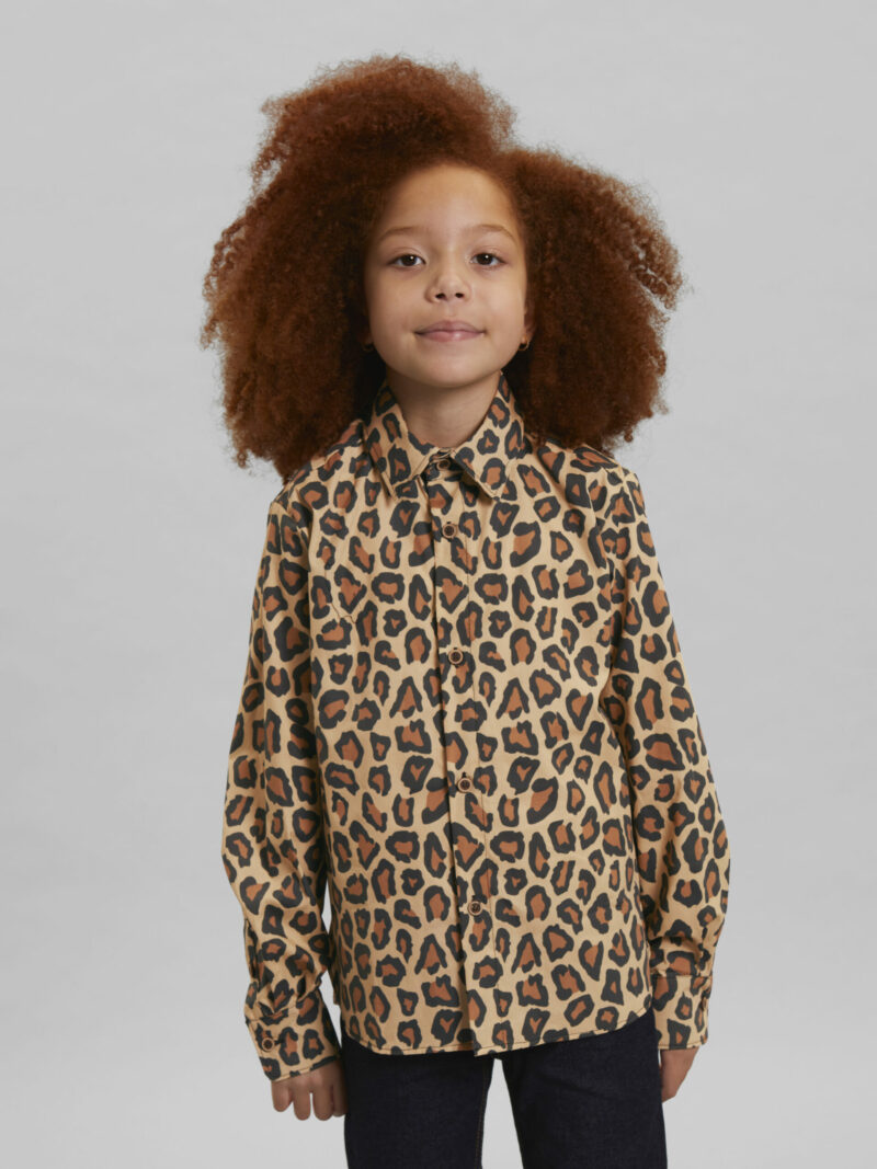 Leonie Leopard Print Safari Jacket - Childrens Coats Igm-3