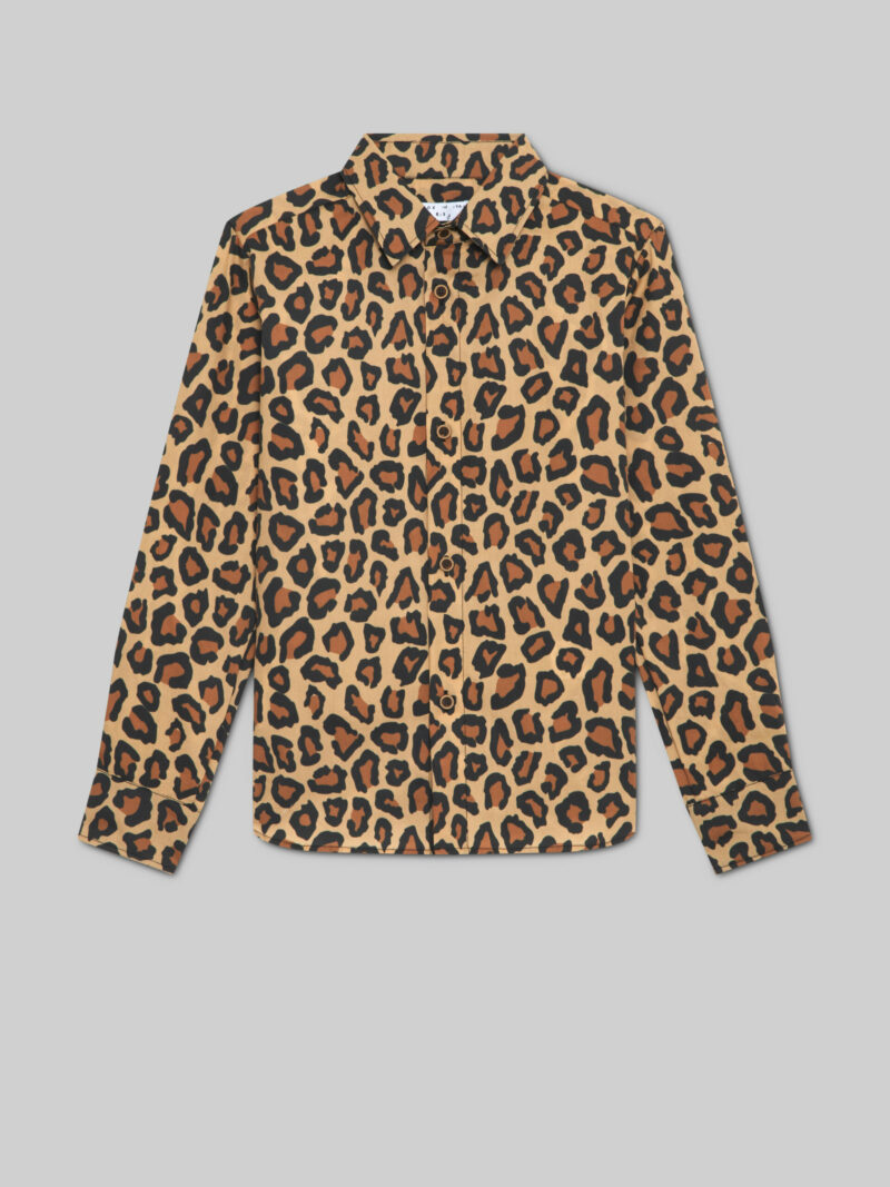 Leonie Leopard Print Safari Jacket - Childrens Coats Igm-1