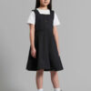 Amalia Dress in Black - Childrens Black Dress Igm-1